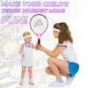 Raquettes de tennis Raquette pour enfants pour tout-petits juniors Kit de démarrage 17 25 "fille rose et garçon jaune avec sac à bandoulière en nylon 420D 231124