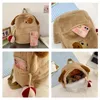 Sacs d'école poupée dessin animé chiot sacs à dos créatif grande capacité chien Animal sac à bandoulière JK Lolita peluche filles