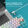 Keyboard Mouse Combos XVX M61 Mekanis Nirkabel 61 Tombol 2 4G Isi Ulang RGB Backlit Gaming 60 Sakelar Coral Sea Gateron untuk PC 230425