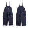 Men's Pants Loose Casual Wide Leg Overalls Bib Japanese Amikaki Streetwear Fashion Women Vintage Cargo Jumpsuits Trousers