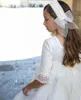 Meisje Jurken FATAPAESE Communie Witte Jurk Vintage Prinses Kanten Lint Riem Een Lijn Katoenen Jurk Bridemini Bruidsmeisje Bruiloft