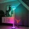 Golvlampor Modern LED Colorful Lamp Remote Control Wireless Dimning Lumataire For Living Room Sovrum Bedside Atmosphere Corner Light