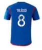 23 24 Maillot de Foot Футбольные майки для болельщиков Версия игрока 2023 2024 Olympique Lyonnais OL Цифровая футбольная рубашка TRAORE MEMPHIS Мужская детская форма дома на выезде третья