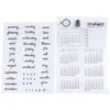 Lagringsflaskor 2 st anteckningsbok klistermärken resekalender dagbok tydliga frimärken prägling stämpel mögel planerare
