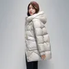 Parka da donna in piumino Parka da donna invernale in piumino di cotone Cappotto da donna lungo con cappuccio Capispalla Parka in cotone spesso imbottito da donna Soprabito 231124