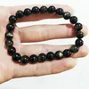 Strand Gold Color Obsidian Bracelet Men Black Natural Stone Beaded Women Braslet For Male Yoga Hand Jewelry Accessories Wristband