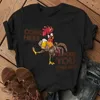 T-shirts pour hommes Arrêtez de regarder ma bite T-shirt Hommes à manches courtes Graphic Chicken Farmer Gift Shirt O-cou Coton Tee Tops Vêtements # 4