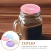 Disposable Cups Straws Straw Lid Tumbler Supplies Spill Proof Lids Water Cup For Reusable Replacement Covers Glass Clear Mugs