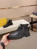 Botas masculinas de couro escovado monólito, moda de inverno, cano curto de borracha leve, sola martin, couro preto, cavalheiro, bota de motocicleta EU38-45