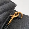 7A Clutch Designer Påsar äkta Cowhide Caviar Leather Purse Plain Handbags Classic Style