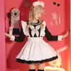 Casual jurken Magogo Japans Sailor Uniform Super Cute Maid Cosplay Performance Performance Long Sleeve Dress