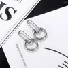 Stud Earrings Fashion 2 Ways To Wear Hoop For Women Round Piercing Jewelry Brincos Gift