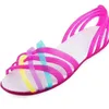 2022 Nieuwe Mode Vrouwen Comfortabele Sandalen Zomer Nieuwe Snoep Kleur Vrouwen Leuke Schoenen Peep Toe Outdoor Strand Schoenen Vrouw Flats l230704