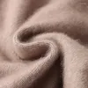 Les pulls masculins automne et demi-col à demi-cou semi-zipper épaissison de cachemire de vison tricot en tricot