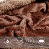 Berets Winter Gestrickte Schal Hut Mode Twist Trim Gehörschutz Mit Kapuze Frauen Plüsch Bälle Dekor Kostüm Zubehör