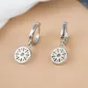 Boucles d'oreilles 2023 luxe étincelant Zircon pour les femmes incrusté boucle ronde oreille bijoux fête