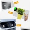 Essential Oils Diffusers Stainless Steel Car Fragrance Diffuser Vent Clip Cars Air Freshener Per Clamp Aromatherapy Oil With Refill Pa Dh71Q