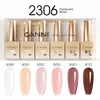 Żel do paznokci 6pcs*9 ml HEMA darmowe Canni Pill Gel Polet Polet Półprzepustny wspaniały kolor paznokci manicure galaretka różowa zanurzanie się w lakierze żelowe LED 231124