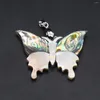 Pendant Necklaces 1PC Butterfly Shape White Shell Charms Natural Abalone Pendants For Jewelry Making DIY Earrings Women Gifts