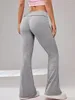 Pantalon Femme Douhoow Femmes Flared Yoga Casual Couleur Solide Taille élastique Bell Bottoms Bootcut Pantalon Femme Skinny