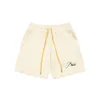 Designer Short Fashion Casual Clothing Beach shorts Rhude Embroidered Drawstring Shorts High Street Fashion Br Loose Casual Summer Couple Sports Beach Capris