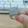 Prydnad amerikansk populär hiphop full diamant ring kreativ modeobjekt ring män och kvinnor ring