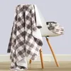 Serviette 2 pièces Style japonais Plaid dames hommes salle de bain visage bain ensemble coton gaze adulte 70x140cm 34x76cm