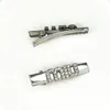 23 year new hairpin Miu letter pentagram duck bill clip high texture metal grey cute small side clip banger