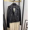 Women's Jackets Steampunk Casual Leather Long Sleeve Winter Zipper Motorcycle Korean Fashion S Vintage Black PU Jacket Women