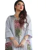 Lässige Kleider KE LA Bead Sequin Embroidered Robe Ramadan Muslim Women's Clothing Maxi Dress