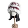 Bérets Sweet Girls Crochet Floral Peluche Seau Chapeau Dames Pêcheur Casquette Couleur Assortie Femme Adolescents Hiver Coupe-Vent