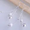 Hoop Earrings Silver Plated Fashion Jewelry Pendant Shiny Graceful /cdpakuwa Duxammea LQ-E006