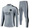 2023 24 Paris Survêtement Jersey de football PS MBAPPE Style classique Maillot d'entraînement Demi-pull Manches longues SERGIO RAMOS VERRATTI ICARDI Football adulte Haut d'entraînement