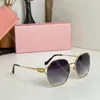 Designer feminino Óculos de sol Trendy Metal Metal Frame Sunglasses Sunglasses