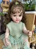 Muñecas NPK 55 cm Cuerpo completo Silicona suave Realista Tacto real Reborn Baby Girl Lovely Betty con poco pelo ondulado Niño Princesa Doll 231124