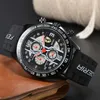 Ferrar WIST STATKES FOR MEN 2023 NOWE ZWYTYKI MENSKICH Cała Diar Work Quartz Watch Wysokiej jakości najlepsza luksusowa marka Chronograph Clock Modna moda gumowy pasek