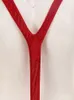 Heren sexy pure T-back open kruis V-vormige bodysuit porno transparante pluche lingerie kerst mini slipje sissy erotisch kostuum