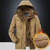 Herrarna ner parkas lionjump vinter fleece jacka huva mens taktiska fullzip utomhus vindtät utkläder huva varm kappa 231124