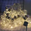 Lawn Lamps Solar LED Fairy String Lights Christmas Garland Outdoor Decoration Light Bulb IP65 Waterproof Wedding Lamp For Furniture Garden Q231125
