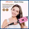 Curling Irons 20/32mm Hair Curler Triple Barrels Ceramic Hair Curling Iron Professional Hair Waver Tongs Styler Tools for All Hair Types 231124