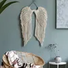 Tapissries Angel Macrame Wall Hanging Large Macrame Tapestry Bohemian Art Home Girls Kids Room Decoration Bedroom Nursery Decor Gift 231124