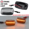 2pcs LED Flowing Turn Signal Light Side Marker Indicator Flasher Lamp For Toyota Land Cruiser 70 80 100 Series 1998-2007