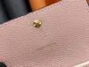 Portafogli di stipiti di moda borse chiave di lusso Brazza borse da uomo sacchetti frizione da donna borse alte lettere di fiori di qualità borsetti di cartoncino lunghi con box a scatola originale 6