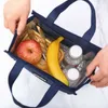 Ice Packs/Isothermic Bags PURDORED 1 Pc Women Large Lunch Bag New Thermal Insulated Lunch Box Tote Cooler Bag Bento Pouch Lunch Container Food Storage Bag J230425