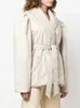 Women's Trench Coats CamKemsey Winter Parkas Women Fashion Notched Collar Warm Down Cotton Padded Lace Up Cardigan Kimono Jackets