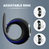 Cockrings Couple Anneaux Vibrant Pénis Cock Ring Sex Toys pour Hommes Retarder L'éjaculation Cocking Réglable 230425