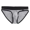 Sous-vêtements simples respirants modal lettre sous-vêtements sexy slips filetage culotte U convexe hommes string