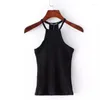 Réservoirs pour femmes Bigsweety Femmes Bustier Crop Tops Sexy Hors Épaule Tricoté Camis O Cou Tube Élastique Femelle Tricot Basic