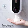 Zestaw akcesoriów do kąpieli 450 ml domowy inteligentny mydło dozownik montowany na ścianie pieniący się dezynfekcja podczerwieni dotknięcie bezpłatne ręczne pralki łazienkowe 231124