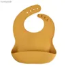 Bavaglini Antirigurgito Bavaglini in silicone per bambini Caramelle appena nate Stoviglie per l'alimentazione del bambino Bavaglini impermeabili per la colazione del bambino L231125